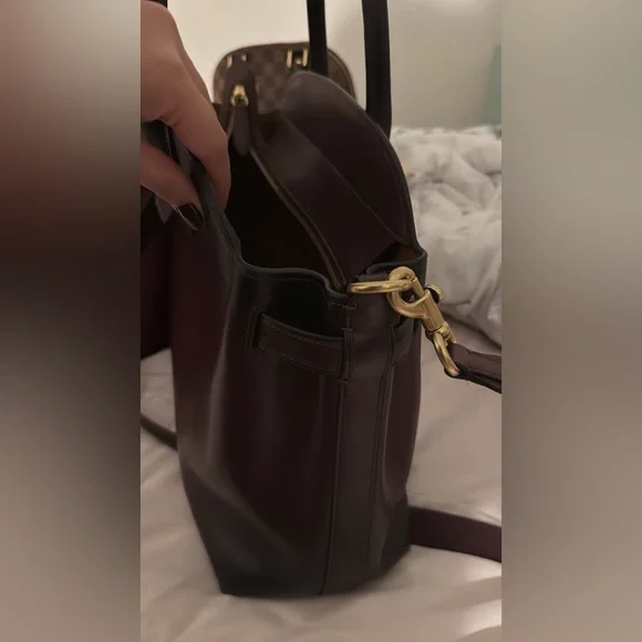 Coach Empire Caryall 40 in brass Merlot - Picture 2 of 6